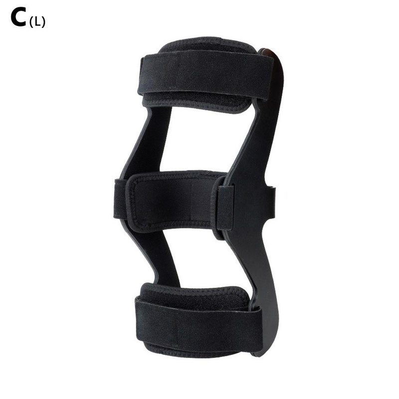 Knee hyperextension orthosis, knee hyperextension correction band, posterior arch assist device, hemiplegic knee antitension fixation brace